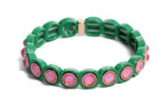 Emerald & Pink Jewel Bracelet - Indie Indie Bang! Bang!