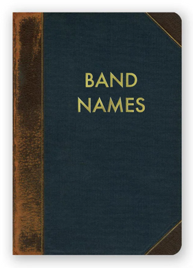 Band Names Journal - Small - Indie Indie Bang! Bang!