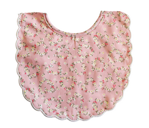 Scallop Bib - Posy Heart - Indie Indie Bang! Bang!