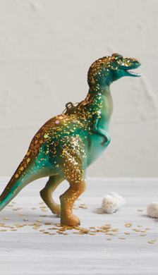 Glass & Resin Dinosaur Ornaments