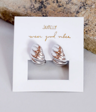 Silver Swirl Hoop - Indie Indie Bang! Bang!