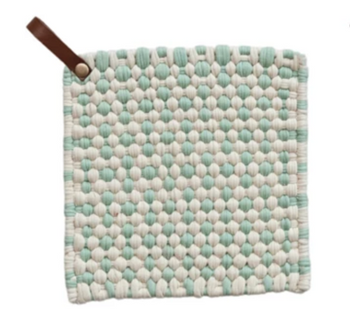 Colored Pot Holder with Leather Hoop - Indie Indie Bang! Bang!