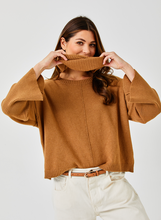 Load image into Gallery viewer, Tery Rib Neck Knit Sweater With Snood - Indie Indie Bang! Bang!