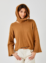 Load image into Gallery viewer, Tery Rib Neck Knit Sweater With Snood - Indie Indie Bang! Bang!