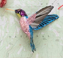 Load image into Gallery viewer, Hummingbird Ornament with Sequins &amp; Glitter, 3 Styles - Indie Indie Bang! Bang!