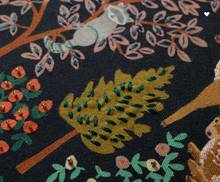 Load image into Gallery viewer, Woodland Forest Embroidered Pillow - Charcoal - Indie Indie Bang! Bang!