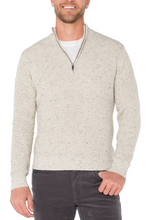 Load image into Gallery viewer, Mens Donegal Ribbed 1/4 Zip Sweater - Indie Indie Bang! Bang!