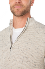 Load image into Gallery viewer, Mens Donegal Ribbed 1/4 Zip Sweater - Indie Indie Bang! Bang!