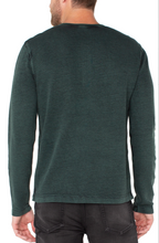 Load image into Gallery viewer, Long Sleeve Henley - Spruce - Indie Indie Bang! Bang!