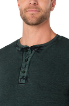 Load image into Gallery viewer, Long Sleeve Henley - Spruce - Indie Indie Bang! Bang!
