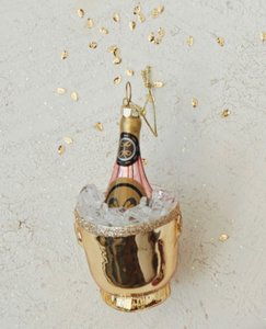 Champagne Bottle & Ice Bucket Ornament