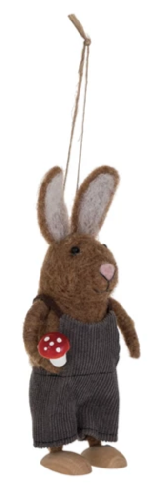 Wool Felt Forest Animal Ornaments - Thumbnail 4