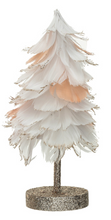 Load image into Gallery viewer, Feather Tree w/ Glitter &amp; Wood Base