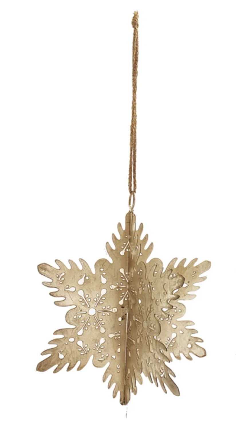 Creative Co-Op Snowflake Ornaments