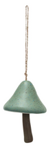 Load image into Gallery viewer, Stoneware Mushroom Bell Ornament