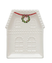 Load image into Gallery viewer, Embossed Stoneware House Plate, 3 Styles
