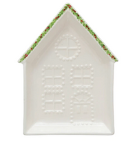 Load image into Gallery viewer, Embossed Stoneware House Plate, 3 Styles