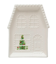 Load image into Gallery viewer, Embossed Stoneware House Plate, 3 Styles