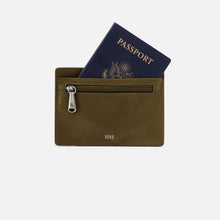 Load image into Gallery viewer, HOBO | Euro Slide Card Case in Polished Leather - Olive Veil - Indie Indie Bang! Bang!