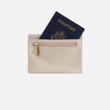 Load image into Gallery viewer, HOBO | Euro Slide Card Case in Metallic Leather - Sand Shimmer - Indie Indie Bang! Bang!