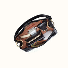 Load image into Gallery viewer, HOBO | Seneca Shoulder Crossbody in Polished Leather - Black