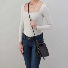 Load image into Gallery viewer, HOBO | Ace Crossbody in Polished Leather - Black - Indie Indie Bang! Bang!