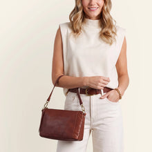 Load image into Gallery viewer, HOBO | Darcy Carry-All Crossbody in Polished Leather - Harvest Root