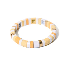 Load image into Gallery viewer, Vanilla Caramel Tile Bracelet Collection - Indie Indie Bang! Bang!