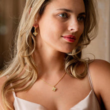 Load image into Gallery viewer, Berry Clover Double Sided Charm Necklace, 16" - Mother Of Pearl | Capucine De Wulf