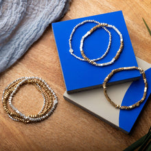 Load image into Gallery viewer, Mini Metal Stacking Bracelet - Gold/Silver - Indie Indie Bang! Bang!