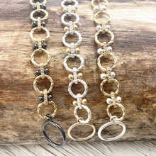 Load image into Gallery viewer, Matte Gold &amp; Silver Roped Chain Bracelets