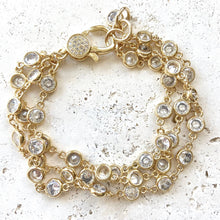 Load image into Gallery viewer, Triple Layered Crystal Bracelet