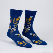 Load image into Gallery viewer, Let It Bee Crew Socks - Indie Indie Bang! Bang!