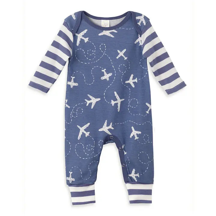 Airplanes Soft Cotton Romper - Indie Indie Bang! Bang!