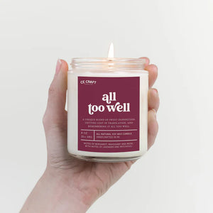 All Too Well Scented Candle - Indie Indie Bang! Bang!