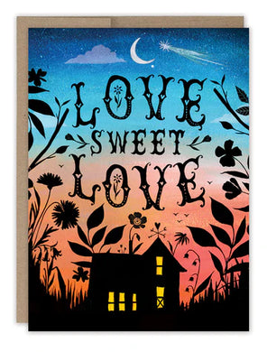 Love Sweet Love Anniversary Card