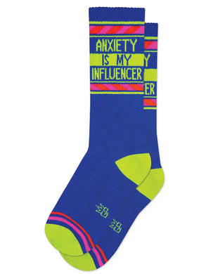 Anxiety Is My Influencer Socks - Indie Indie Bang! Bang!