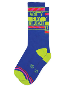 Anxiety Is My Influencer Socks - Indie Indie Bang! Bang!