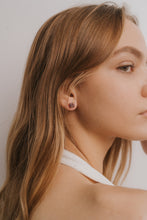 Load image into Gallery viewer, Amethyst Gemstone Prong Earrings