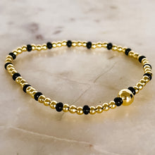 Load image into Gallery viewer, Gold Beaded Stretch Bracelet with Seed Beads - Indie Indie Bang! Bang!