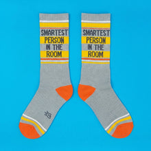 Load image into Gallery viewer, Smartest Person In The Room Gym Crew Socks - Indie Indie Bang! Bang!