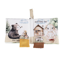 Load image into Gallery viewer, Forest Friends Soft Cloth Baby Book Teether
