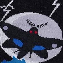 Load image into Gallery viewer, Mothman Believes In You Crew Socks - Indie Indie Bang! Bang!