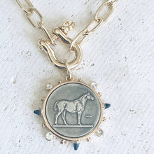 Load image into Gallery viewer, Horse Coin Shackle Necklace