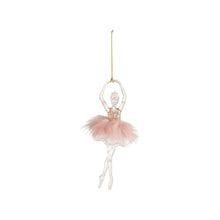 Load image into Gallery viewer, Plastic Ballerina Ornament w/ Pink Feathers - Indie Indie Bang! Bang!