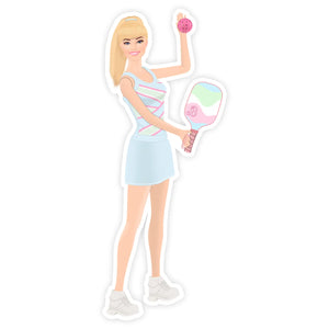 Pickleball Barbie Sticker - Indie Indie Bang! Bang!