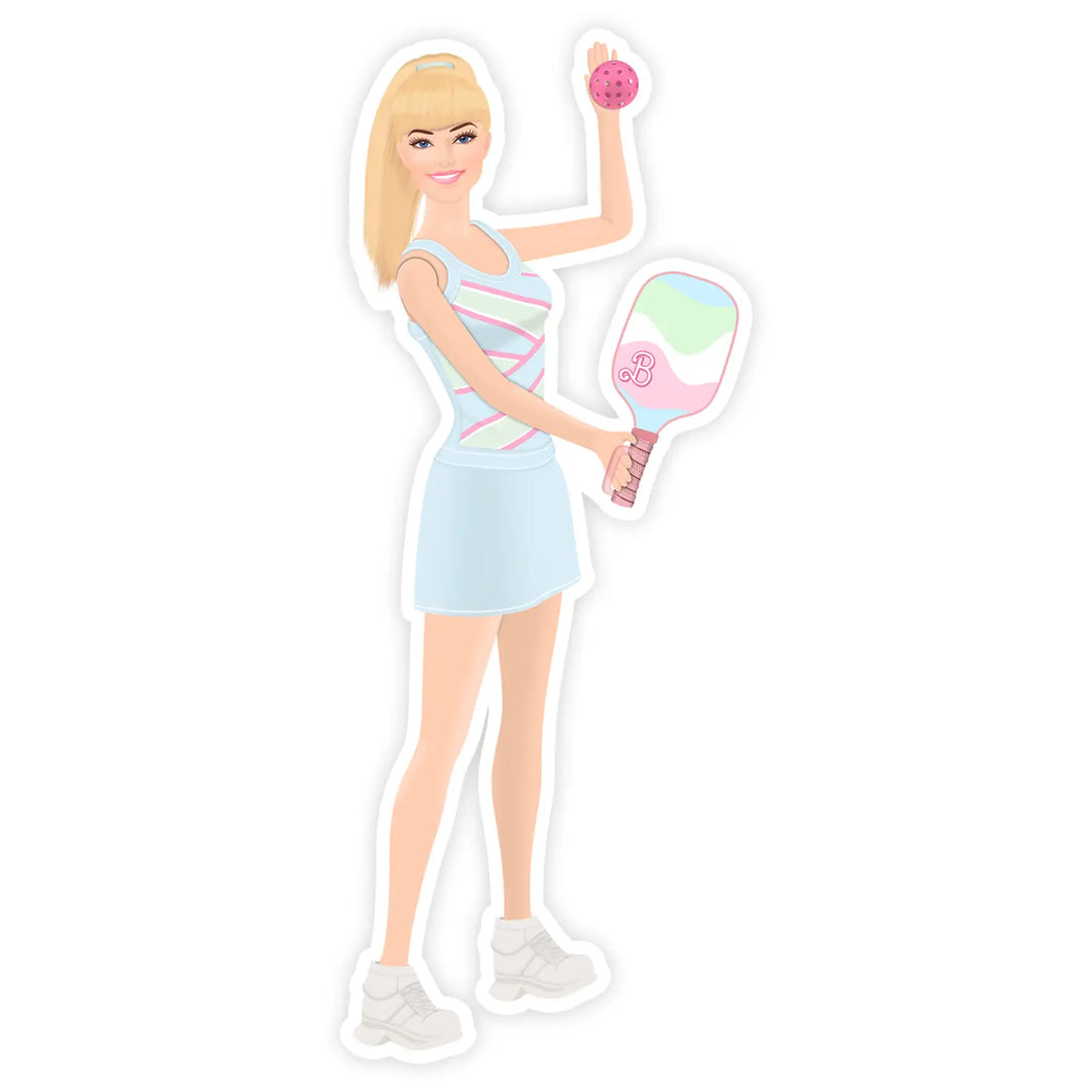 Pickleball Barbie Sticker - Indie Indie Bang! Bang!