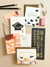 Load image into Gallery viewer, Flying Hats Graduation Greeting Card