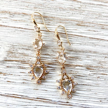 Load image into Gallery viewer, Vintage modern crystal earrings 
