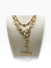 Load image into Gallery viewer, French Fleur De Lis 2-Way Toggle Necklace